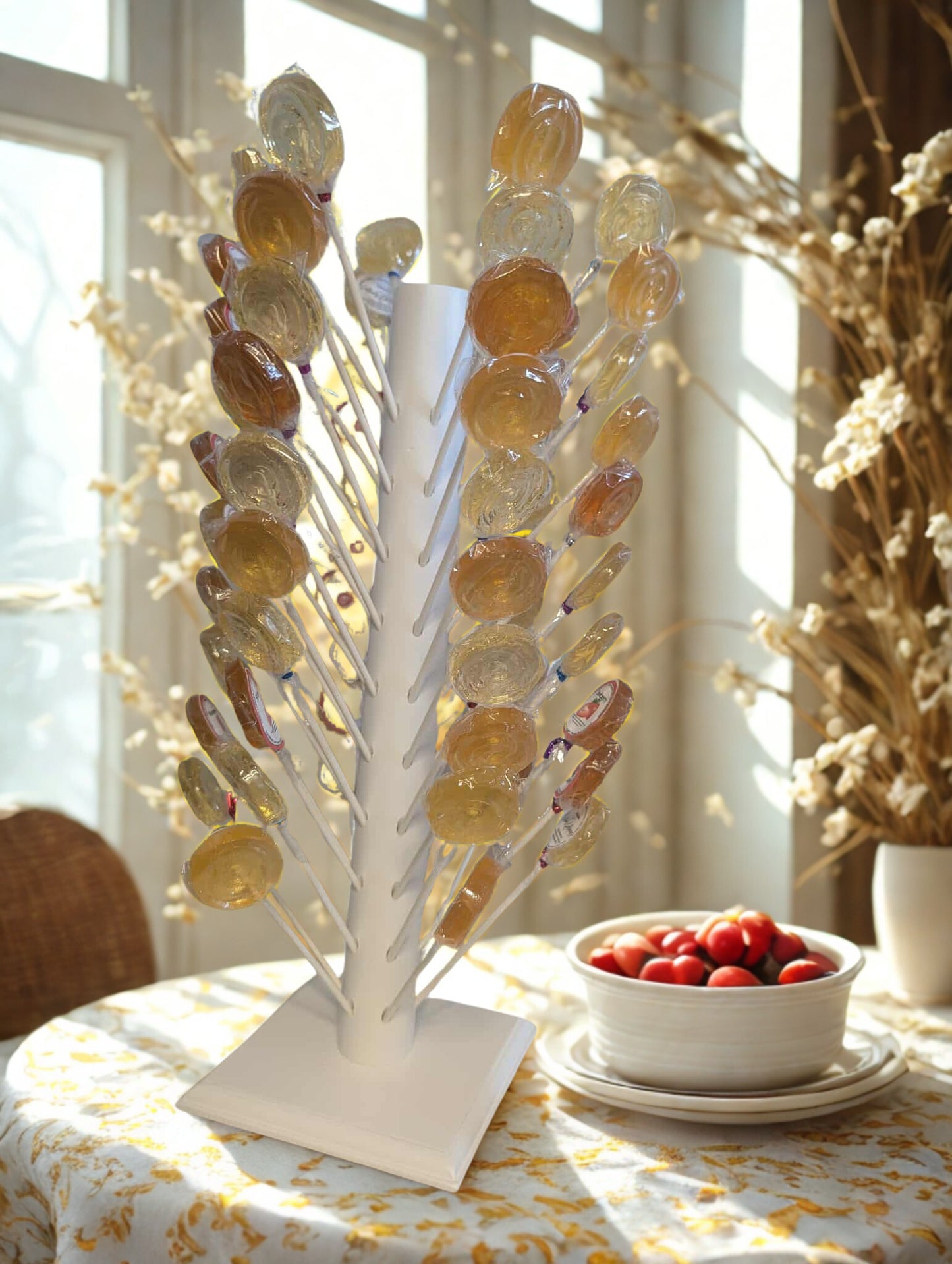 White Wooden Lollipop Stand