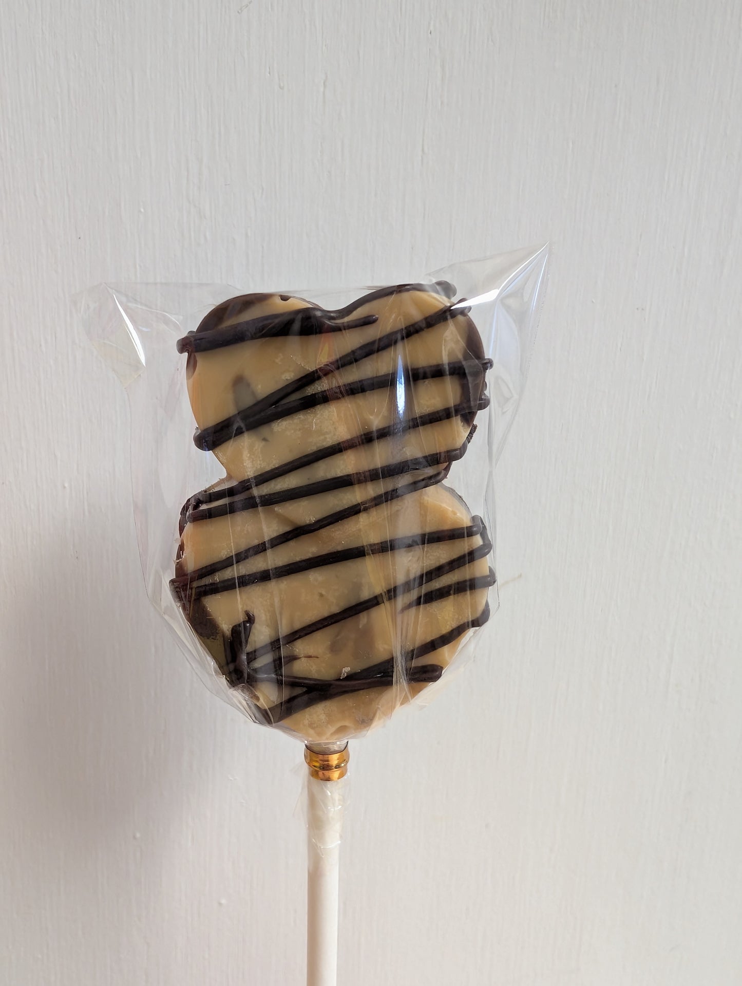 Chocolate Lovers Double Heart Lollipop