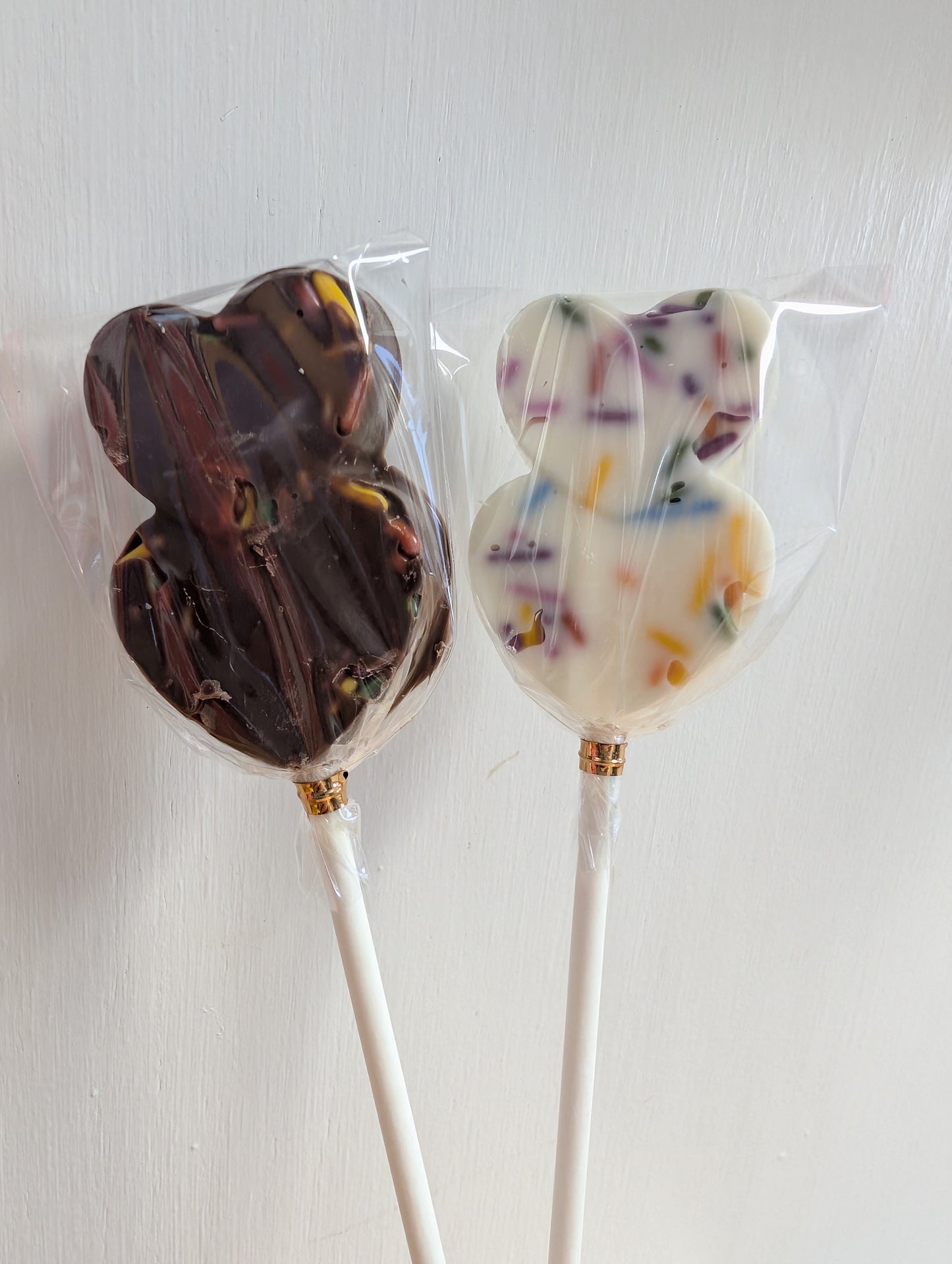 Chocolate Lovers Double Heart Lollipop